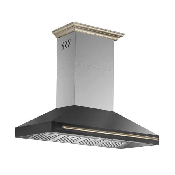 FORNO - Aria 60 Inch Wall-Mounted Range Hood in Black