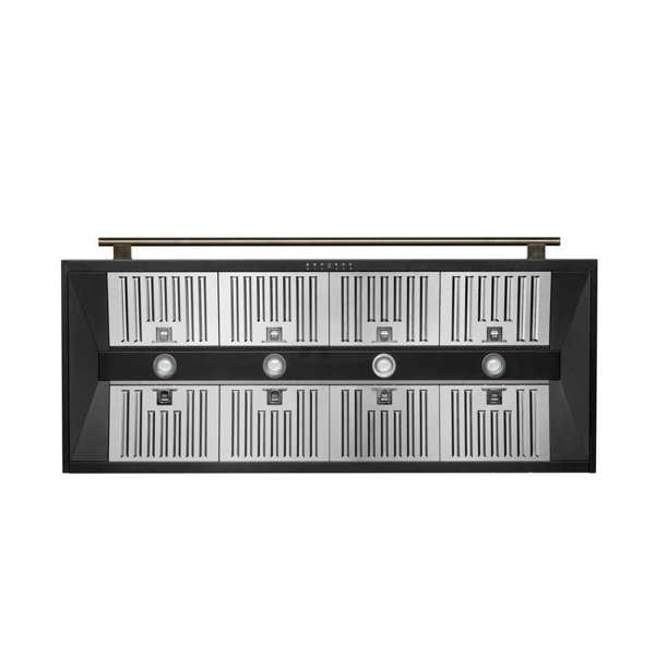 FORNO - Aria 60 Inch Wall-Mounted Range Hood in Black