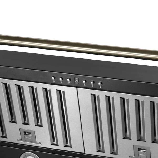 FORNO - Aria 60 Inch Wall-Mounted Range Hood in Black