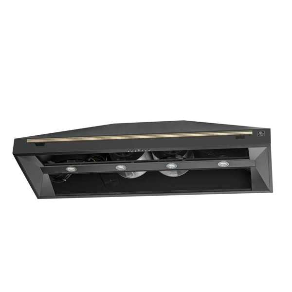 FORNO - Aria 60 Inch Wall-Mounted Range Hood in Black