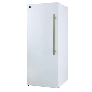 FORNO - Maderno 28" Built-In Convertible Refrigerator in White, 13.6 cu.ft. Left Swing with Decorative Grill - 32" Wide