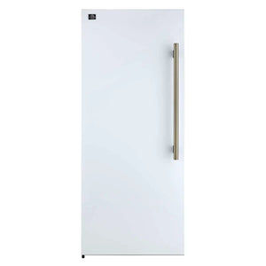 FORNO - Maderno 28" Built-In Convertible Refrigerator in White, 13.6 cu.ft. Left Swing with Decorative Grill - 32" Wide