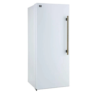 FORNO - Maderno 28" Built-In Convertible Refrigerator in White, 13.6 cu.ft. Left Swing with Decorative Grill - 32" Wide