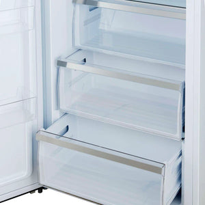 FORNO - Maderno 28" Built-In Convertible Refrigerator in White, 13.6 cu.ft. Left Swing with Decorative Grill - 32" Wide