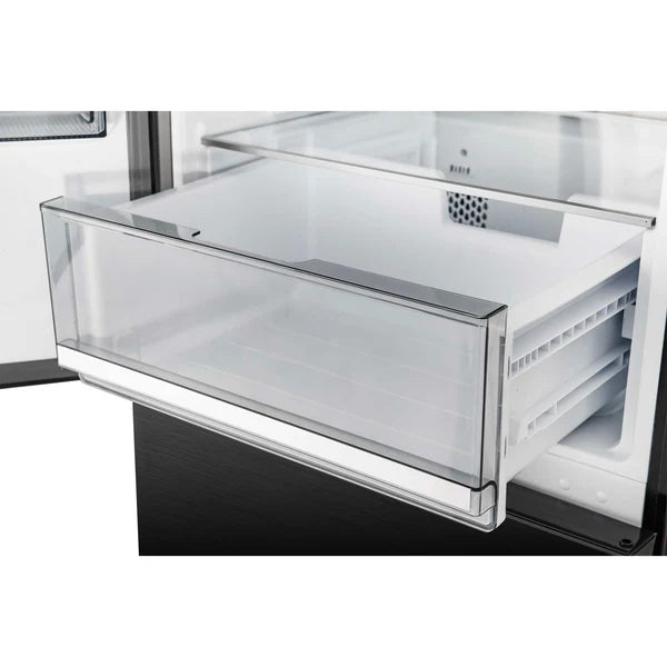 FORNO - Custodia 48" Bottom Freezer combo, 20.6 cf., Ice Maker, Total No frost, Black, Antique Brass handles