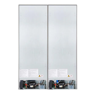 FORNO - Custodia 48" Bottom Freezer combo, 20.6 cf., Ice Maker, Total No frost, Stainless Steel handles