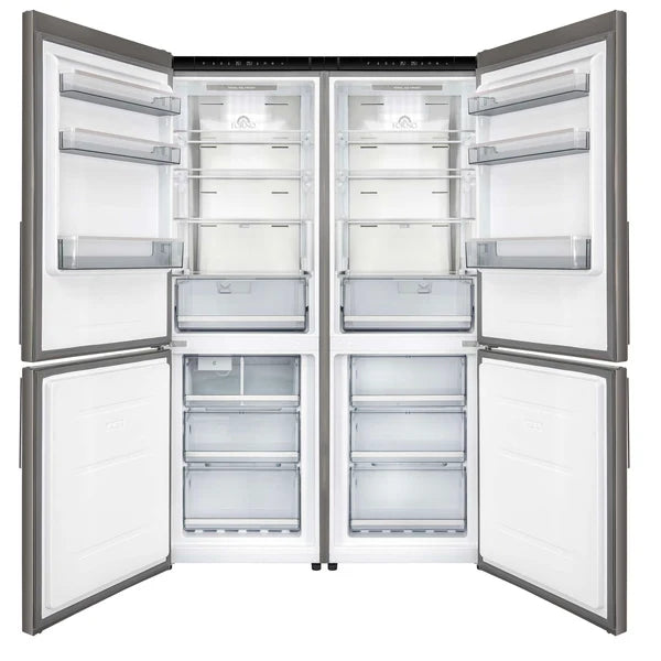 FORNO - Custodia 48" Bottom Freezer combo, 20.6 cf., Ice Maker, Total No frost, Stainless Steel handles