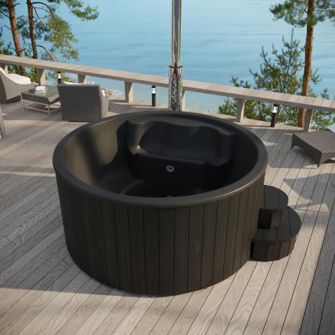 SaunaLife - Model S4B Wood-Fired Hot Tub