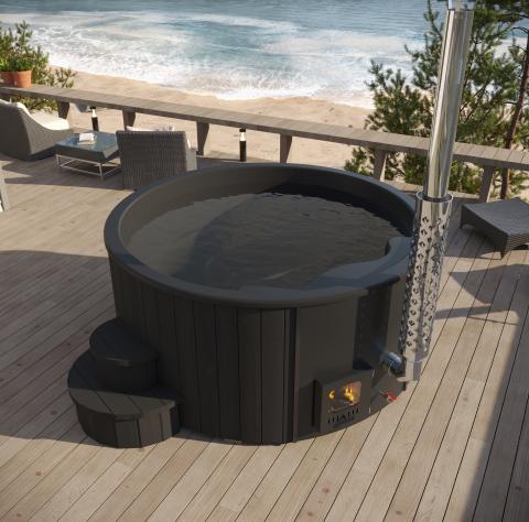 SaunaLife - Model S4B Wood-Fired Hot Tub