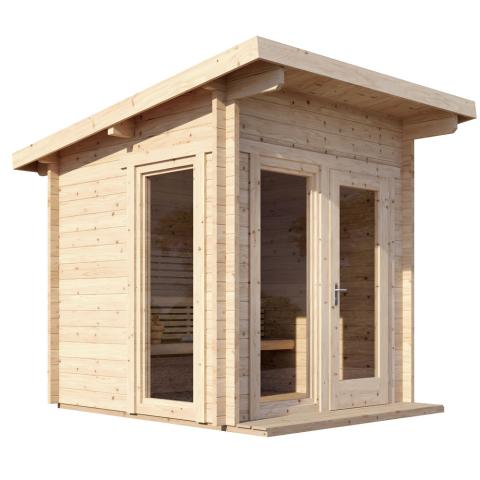 SaunaLife - Model G4 Outdoor Home Sauna Kit - LUX Home Lifestyle