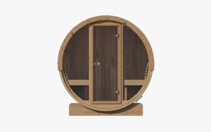 SaunaLife - Model E7G Sauna Barrel Glass Front