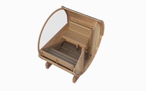 SaunaLife - Model E7W Sauna Barrel-Window