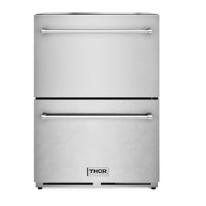 ThorKitchen - 24" Under Counter Double Drawer Freezer