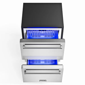 ThorKitchen - 24" Under Counter Double Drawer Freezer