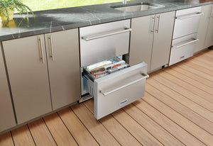 ThorKitchen - 24" Under Counter Double Drawer Freezer