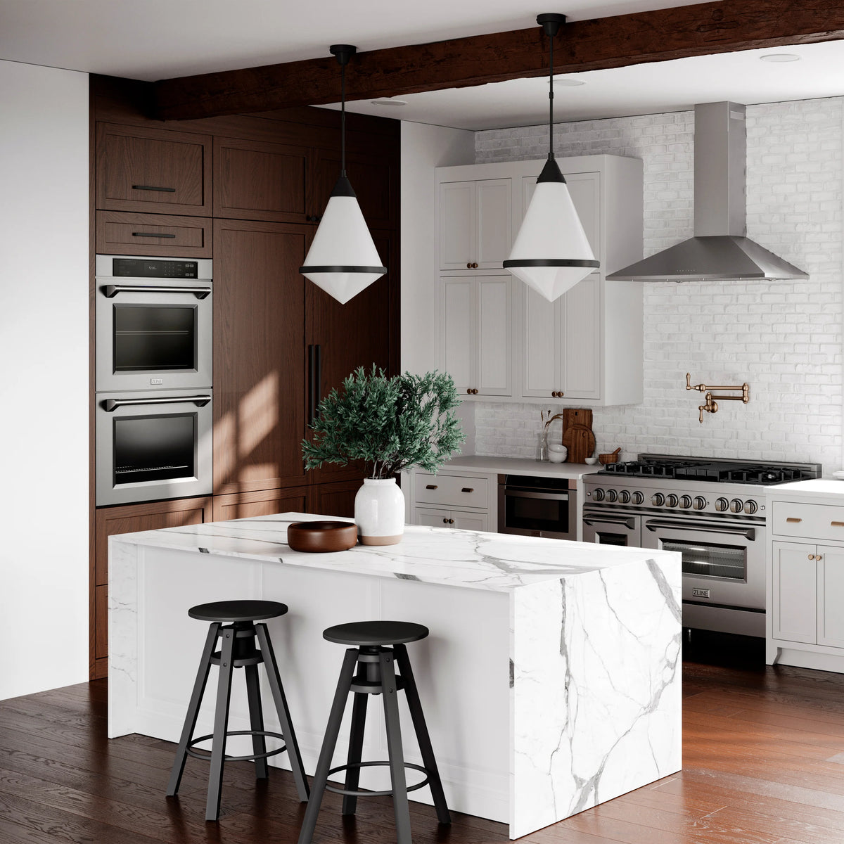 ZLINE - 30 in. Professional True Convection Double Wall Oven with Air Fry and Self Clean in Stainless Steel (WAD-30)