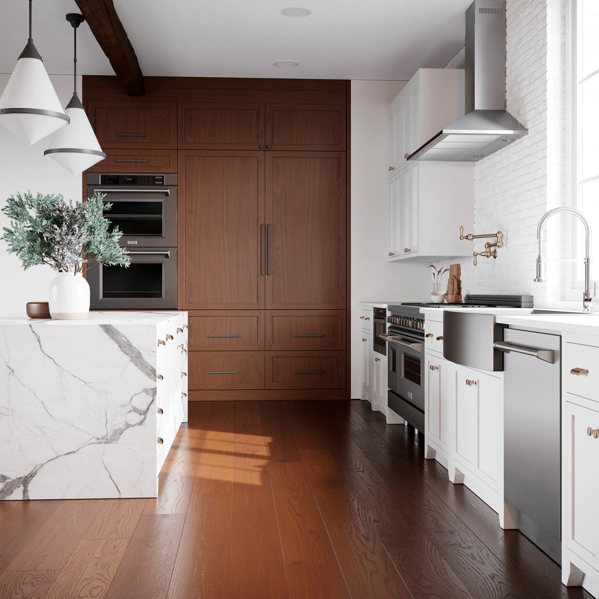 ZLINE - 30 in. Professional True Convection Double Wall Oven with Air Fry and Self Clean in Stainless Steel (WAD-30)