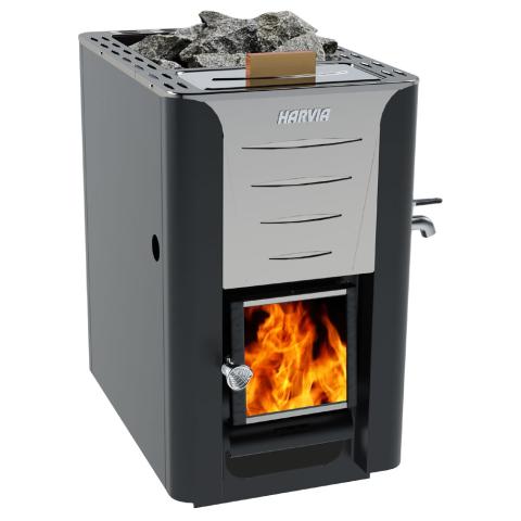 Harvia - Pro Series, 24.1kW, Wood Sauna Stove with Water Tank