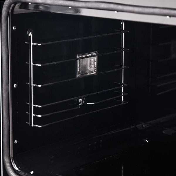 FORNO - Asti 30-Inch Double Electric Wall Oven with Upper French Doors in White &amp; Antique Brass, 7.36 cu. ft. Dual True Convection, 7,200W, Air Fry, Sous Vide, Self-Clean