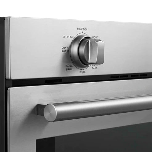 FORNO - Vomero 30-Inch Wall Oven, Stainless Steel, 5 cu.ft Capacity, 3550 Watts Convection, Mechanical Controls, Self-Cleaning Function