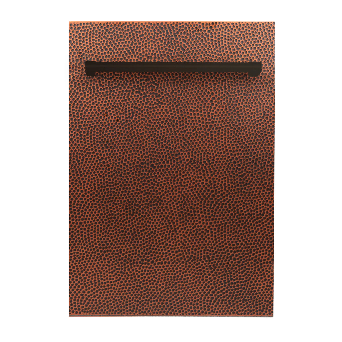 ZLINE 18 in. Compact Hand-Hammered Copper Top Control Dishwasher with Stainless Steel Tub and Traditional Style Handle, 52dBa