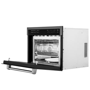 ZLINE 24" 1.6 cu ft. Built-in Convection Microwave Oven in Black Stainless Steel with Speed and Sensor Cooking