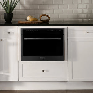 ZLINE 24" 1.6 cu ft. Built-in Convection Microwave Oven in Black Stainless Steel with Speed and Sensor Cooking