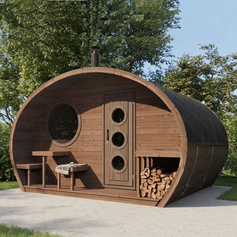 SaunaLife - Model G11 Outdoor Home Sauna Kit