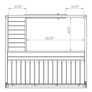 SaunaLife - Model G2 Outdoor Home Sauna Kit