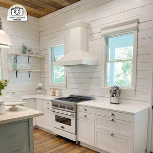 ZLINE - 30" Ducted Wooden Wall Mount Range Hood in Cottage White (KBTT)