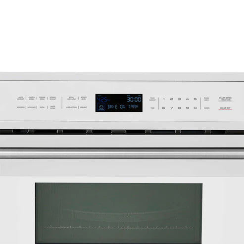FORNO - Oliena Espresso White 30 Inch 1750 Watt Compact Oven &amp; 1000 Watt Microwave, 1.6 cu. ft.