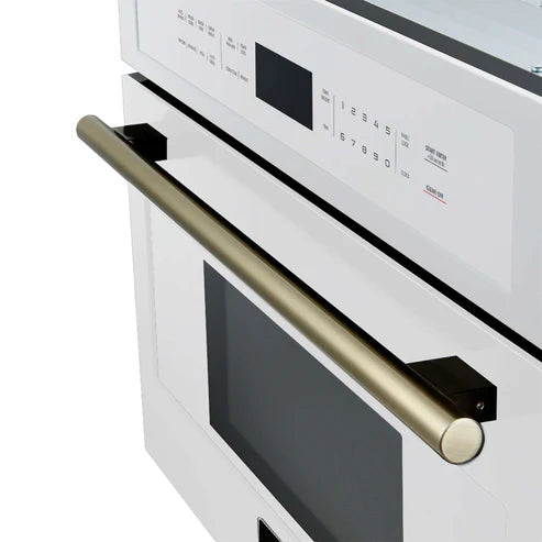 FORNO - Oliena Espresso White 30 Inch 1750 Watt Compact Oven &amp; 1000 Watt Microwave, 1.6 cu. ft.