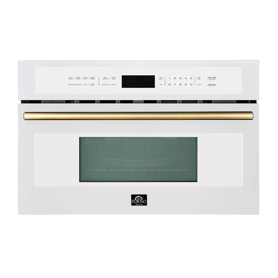 FORNO - Oliena Espresso White 30 Inch 1750 Watt Compact Oven &amp; 1000 Watt Microwave, 1.6 cu. ft.