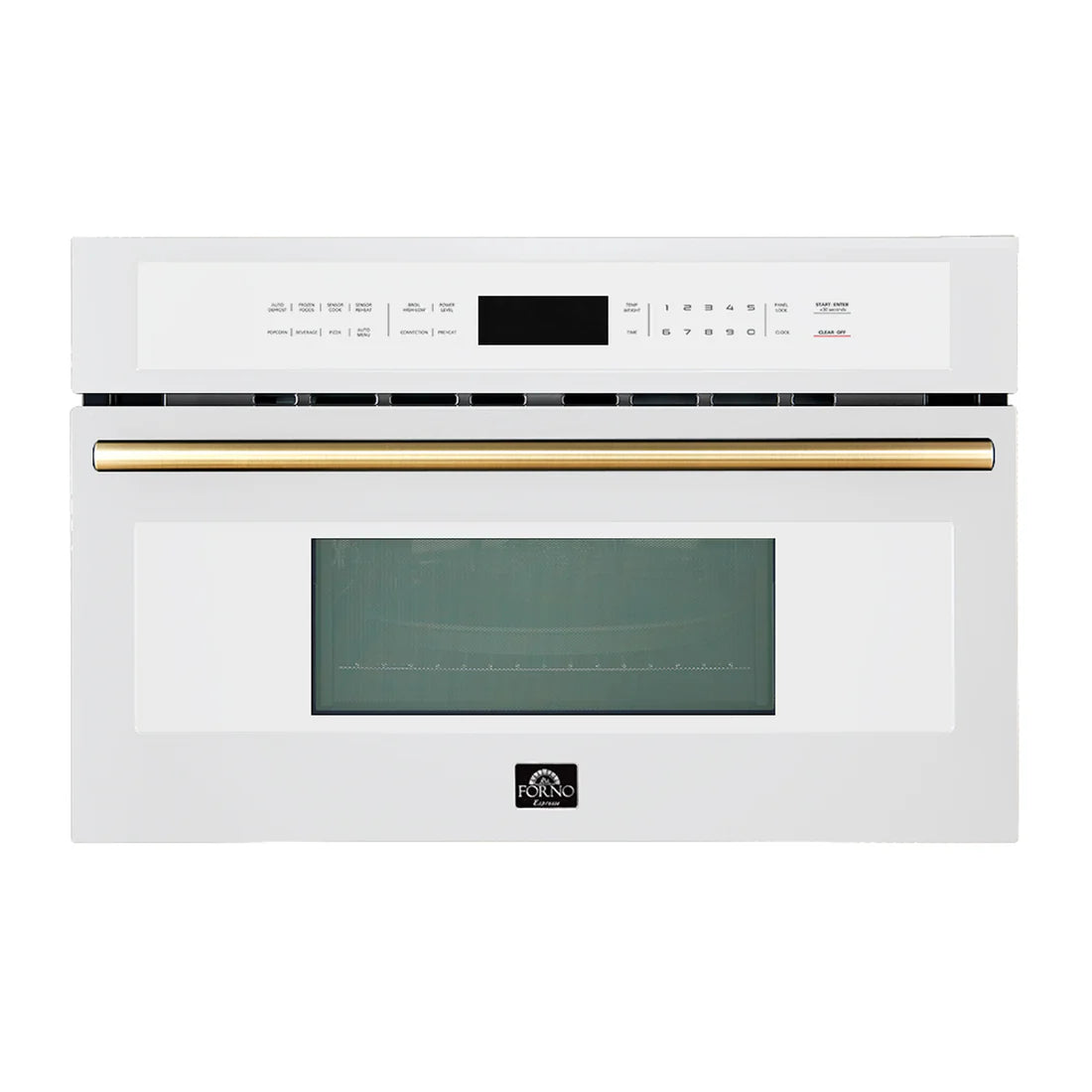 FORNO - Oliena Espresso White 30 Inch 1750 Watt Compact Oven &amp; 1000 Watt Microwave, 1.6 cu. ft.