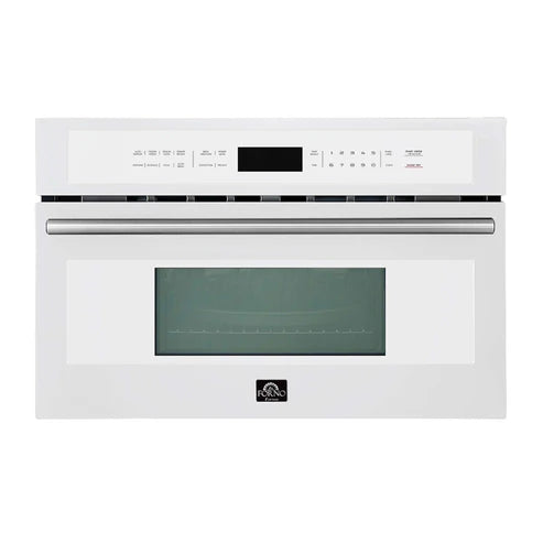 FORNO - Oliena Espresso White 30 Inch 1750 Watt Compact Oven &amp; 1000 Watt Microwave, 1.6 cu. ft.