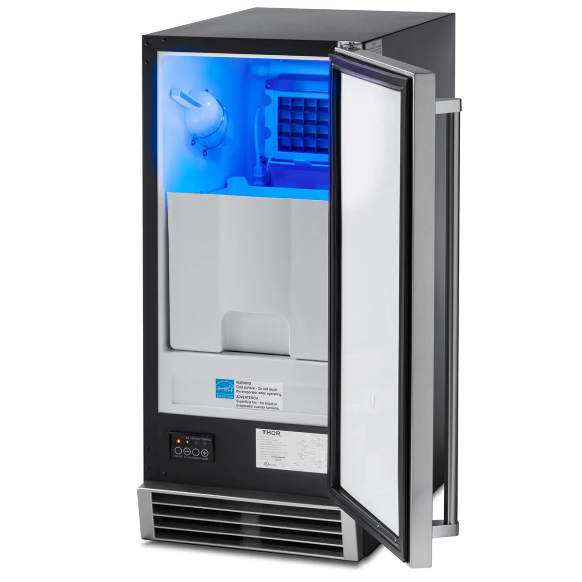 ThorKitchen - 15 Inch Built-In or Freestanding Ice Maker in Stainless Steel