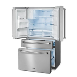 ThorKitchen - 36 Inch Professional French Door Refrigerator with Ice and Water Dispenser