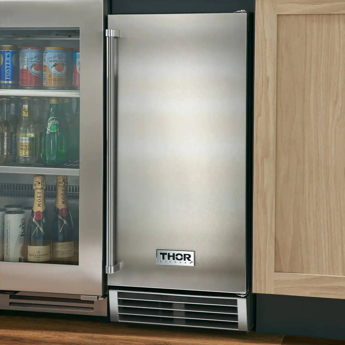 ThorKitchen - 15 Inch Built-In or Freestanding Ice Maker in Stainless Steel