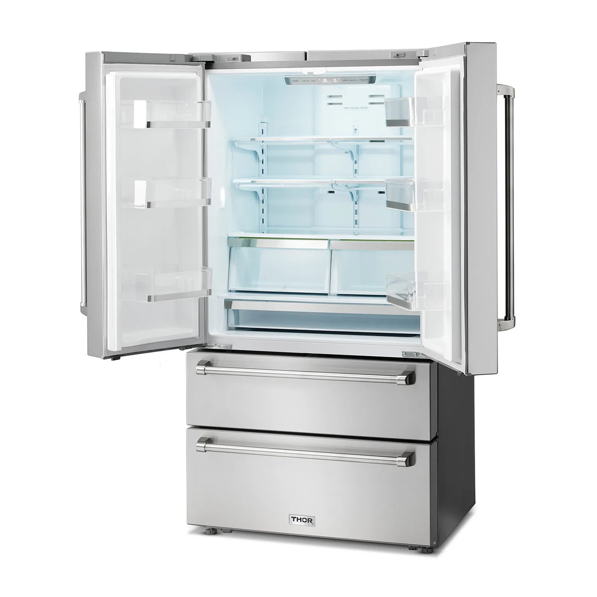 ThorKitchen - 36 Inch Professional French Door Refrigerator with Freezer Drawers