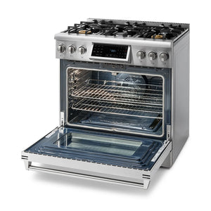 ThorKitchen - 36 Inch Tilt Panel Professional Gas Range