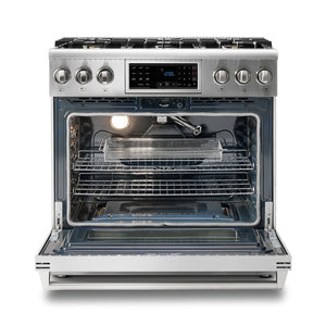 ThorKitchen - 36 Inch Tilt Panel Professional Gas Range