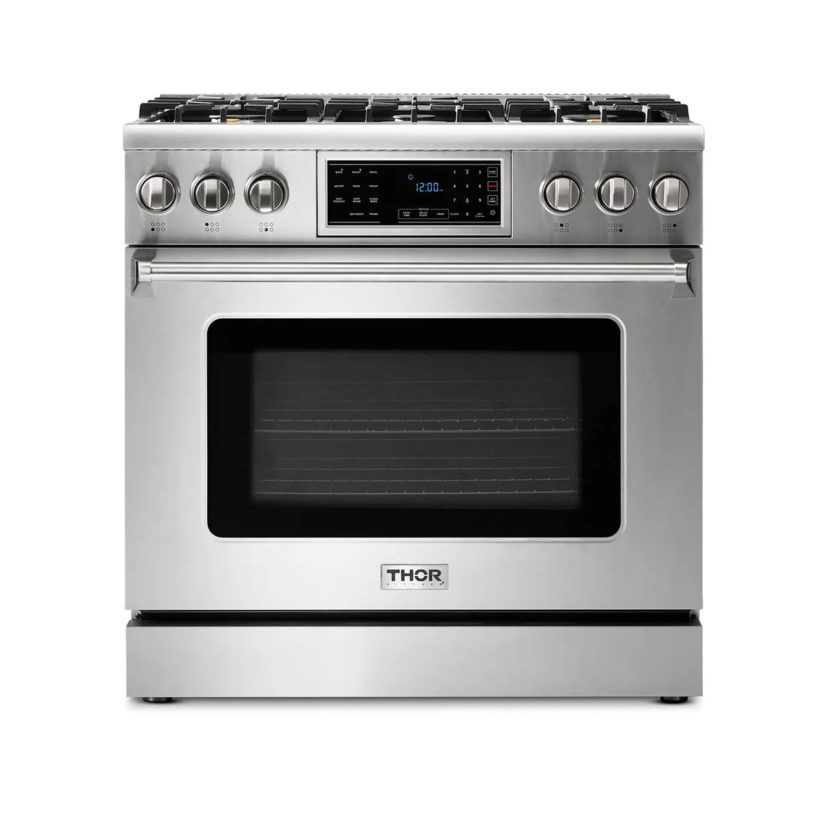ThorKitchen - 36 Inch Tilt Panel Professional Gas Range