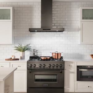 ZLINE - 30" Convertible Vent Wall Mount Range Hood in Black Stainless Steel (BSKEN-30)