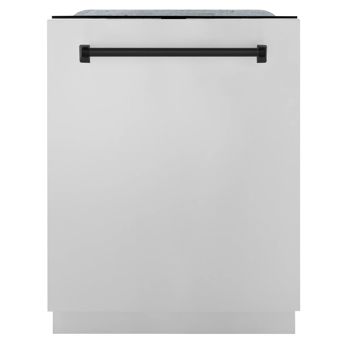 ZLINE - 48&quot; Autograph Edition Kitchen Package with Stainless Steel Dual Fuel Range, Range Hood, Dishwasher and Refrigeration with Matte Black Accents