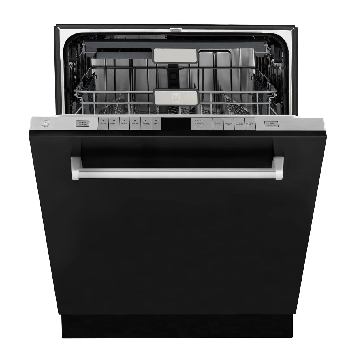 ZLINE 24&quot; Monument Series 3rd Rack Top Touch Control Dishwasher in Black Matte with Stainless Steel Tub, 45dBa