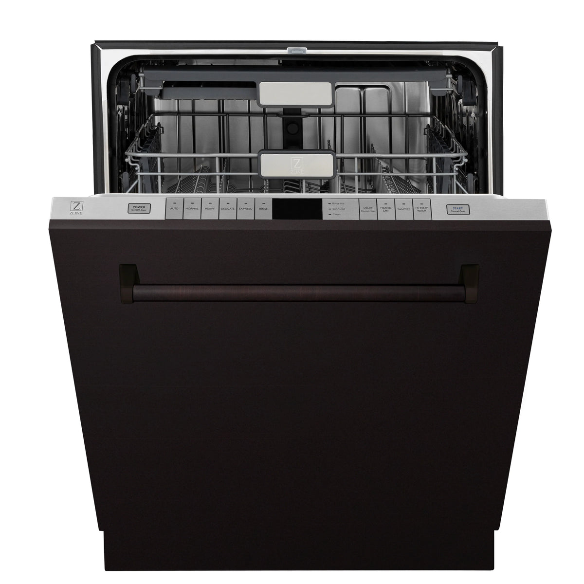 ZLINE 24&quot; Monument Series 3rd Rack Top Touch Control Dishwasher in Oil Rubbed Bronze with Stainless Steel Tub, 45dBa