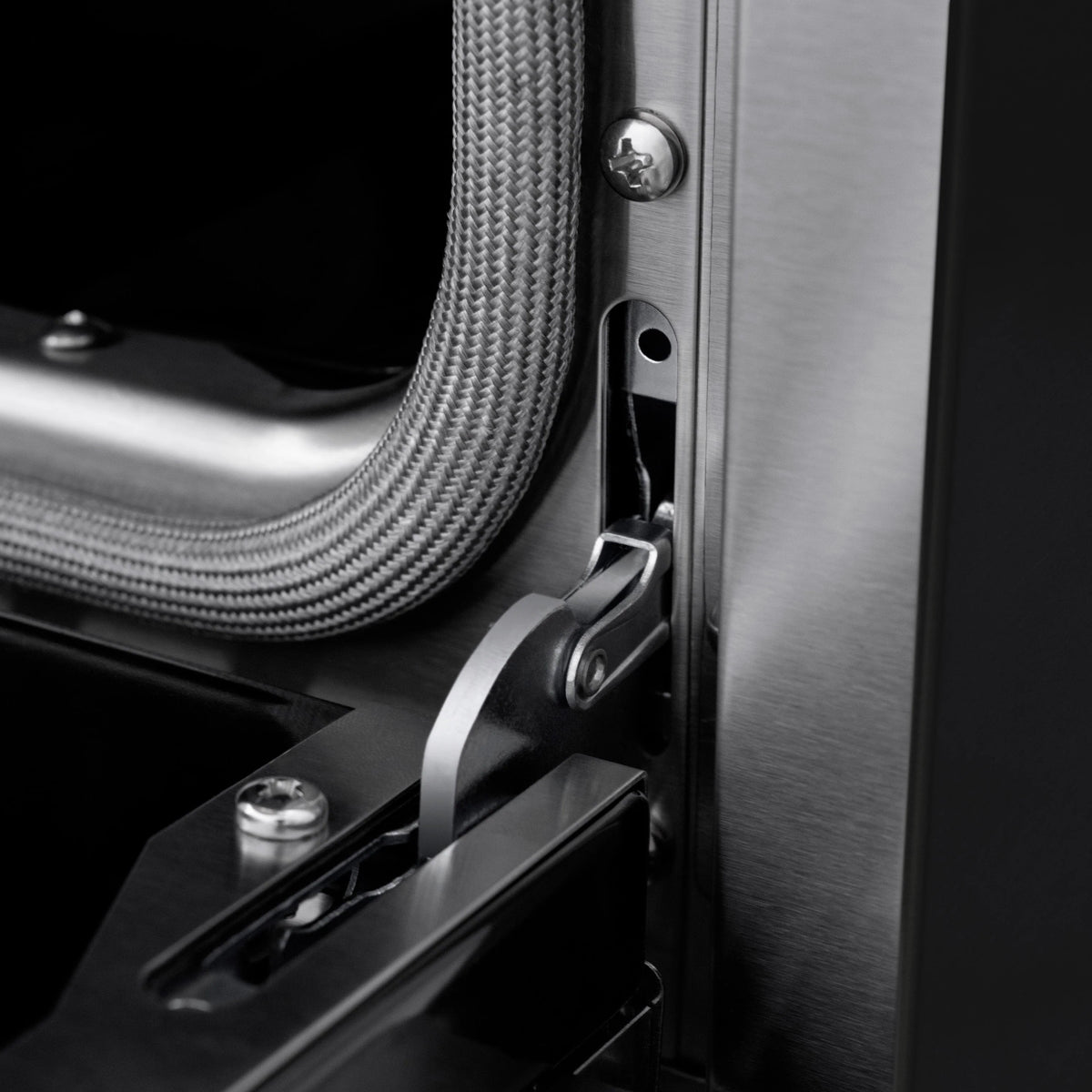 ZLINE - Autograph Edition 30 in. 4.2 cu. ft. Paramount Gas Range with 4 Burner Cooktop and Convection Gas Oven in Black Stainless Steel and Champagne Bronze Accents