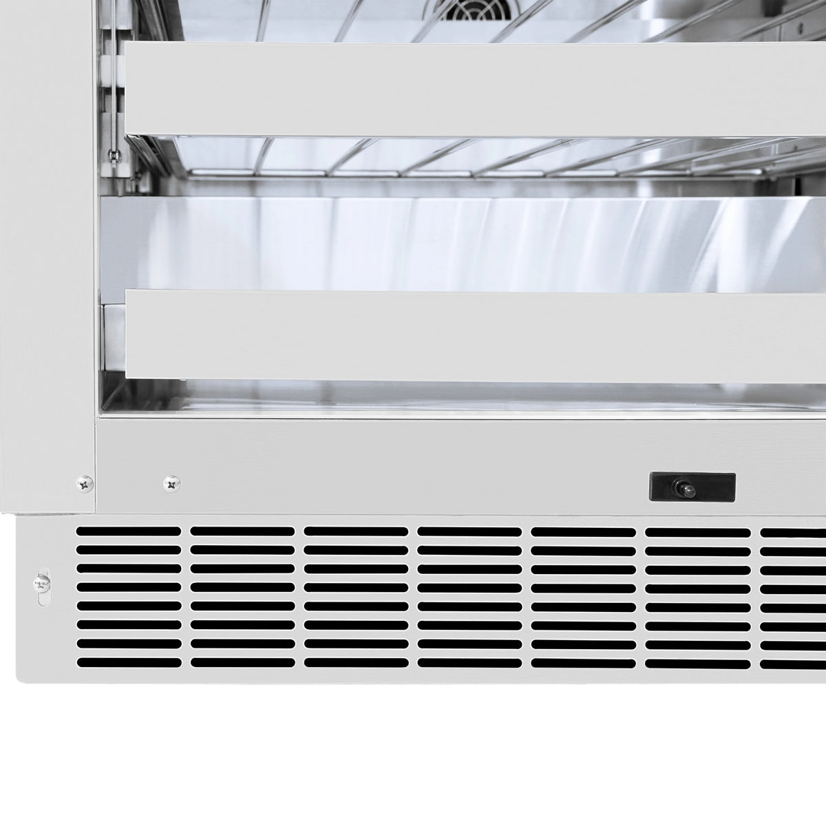 ZLINE - Autograph Edition 24 in. Touchstone Dual Zone 44 Bottle Wine Cooler With Stainless Steel Glass Door And Matte Black Handle (RWDOZ-GS-24-MB)