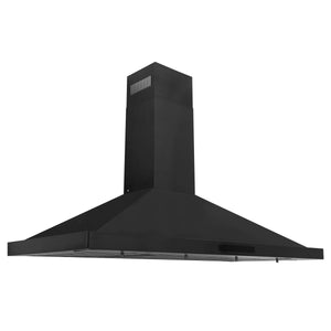 ZLINE - 48" Kitchen Package with Black Stainless Steel Dual Fuel Range and Convertible Vent Range Hood (2KP-RABRH48)