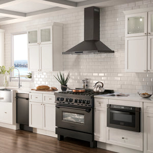 ZLINE - 30" Convertible Vent Wall Mount Range Hood in Black Stainless Steel (BSKBN-30)